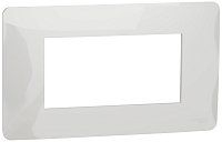 Рамка горизонтальная Schneider Electric Unica Modular 1-м. 4 мод. белый